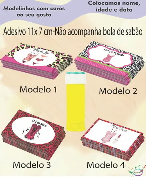 Adesivo Bolha de Sabão-lingerie#1