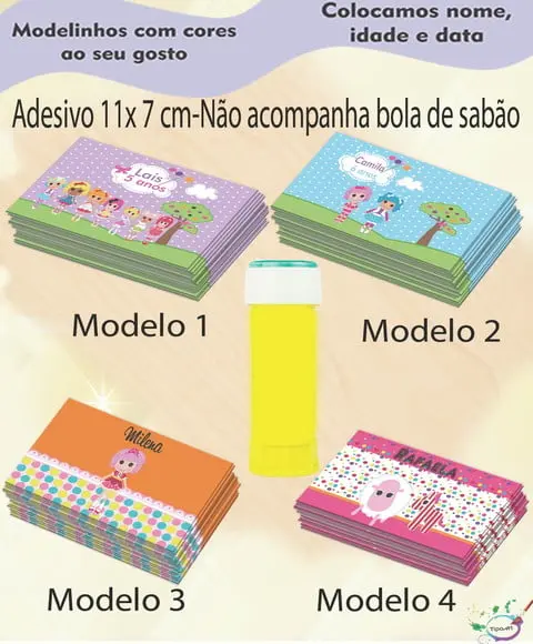 Adesivo Bolha de Sabão-lalaloopsy