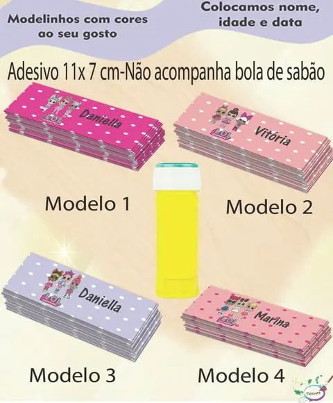 Adesivo Bolha de Sabão-lol