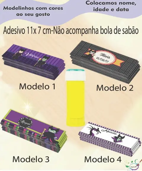 Adesivo Bolha de Sabão-malévola