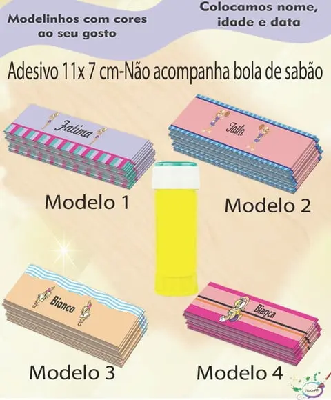 Adesivo Bolha de Sabão-lola
