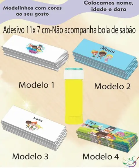 Adesivo Bolha de Sabão-mundo Bita