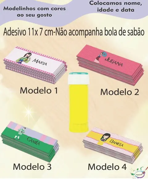 Adesivo Bolha de Sabão-mulan