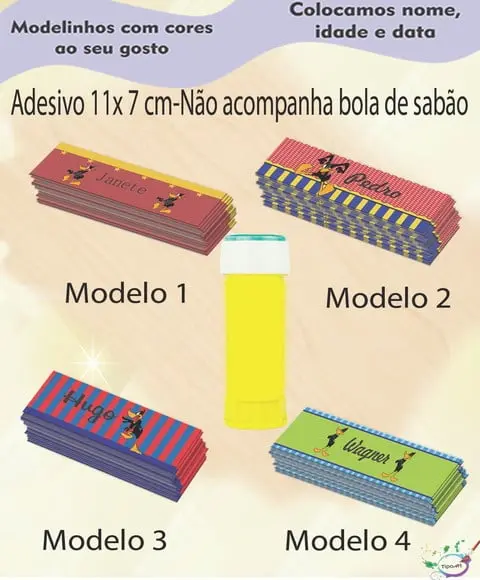 Adesivo Bolha de Sabão-patolino