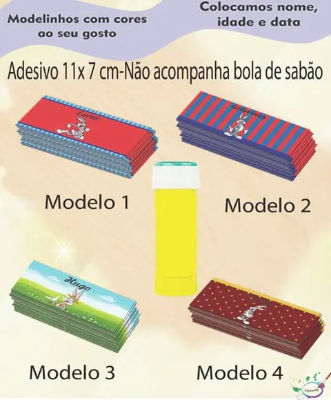 Adesivo Bolha de Sabão-pernalonga