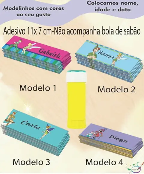 Adesivo Bolha de Sabão-peter Pan