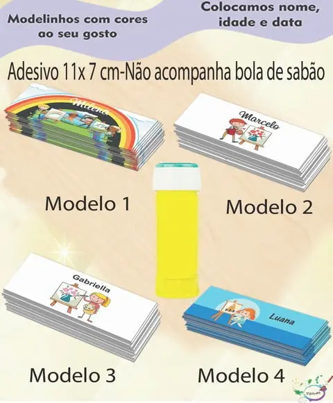 Adesivo Bolha de Sabão-pintando o 7