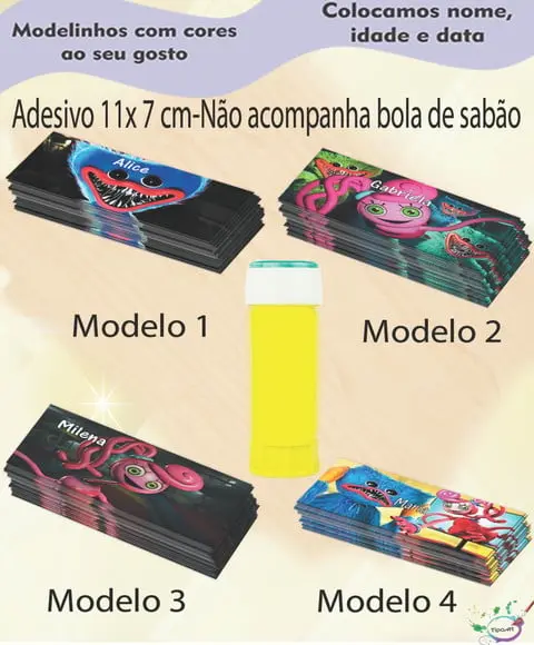 Adesivo Bolha de Sabão-poppy Play Time