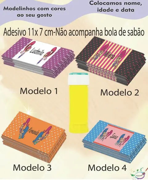 Adesivo Bolha de Sabão-shimmer Shine