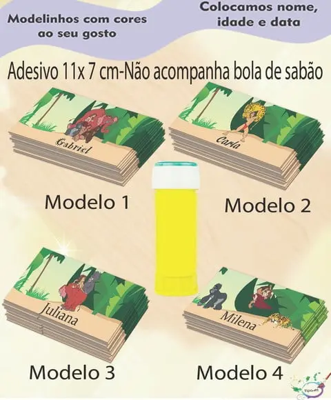 Adesivo Bolha de Sabão-tarzan