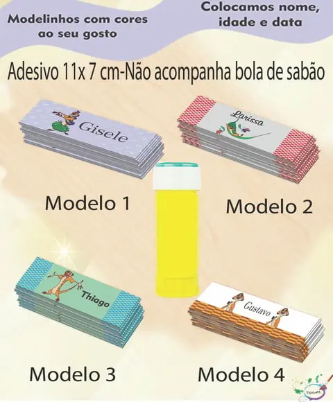 Adesivo Bolha de Sabão-timão