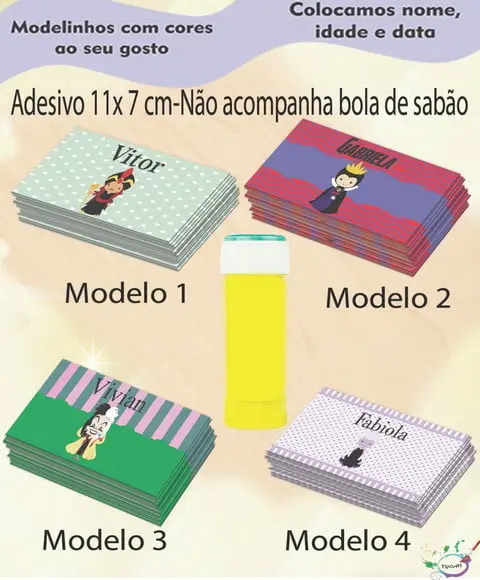Adesivo Bolha de Sabão-vilões