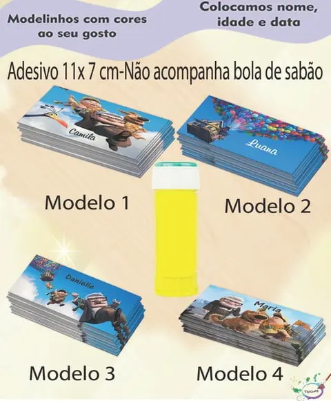 Adesivo Bolha de Sabão-up Altas Aventuras
