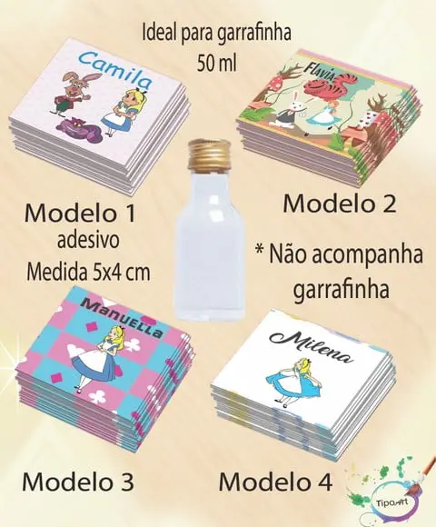 Adesivo Garrafinha-alice