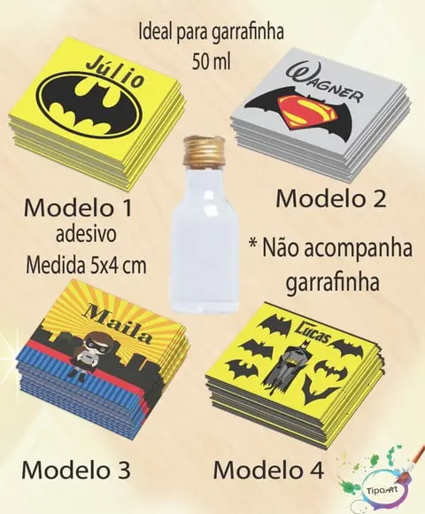 Adesivo Garrafinha-batman