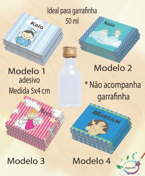 Adesivo Garrafinha-batizado