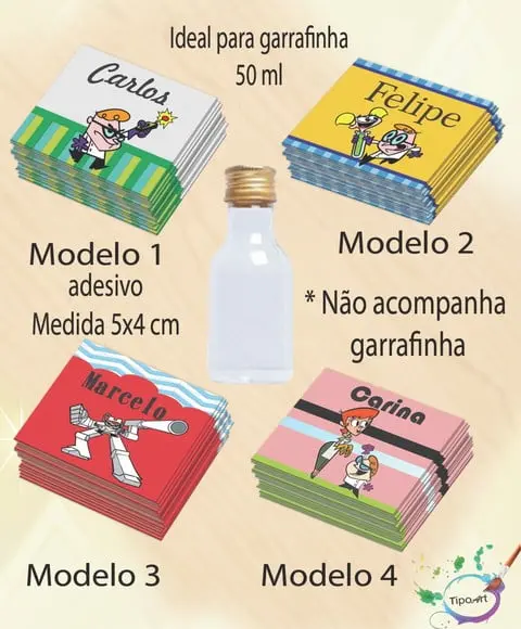 Adesivo Garrafinha-dexter