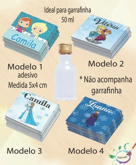 Adesivo Garrafinha-frozen