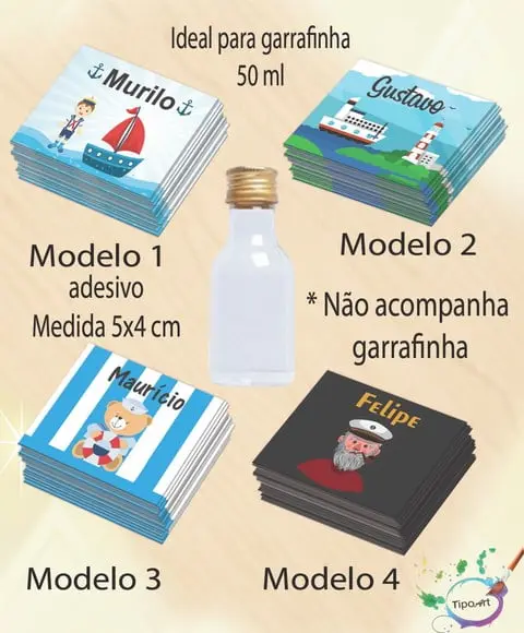 Adesivo Garrafinha-marinheiro