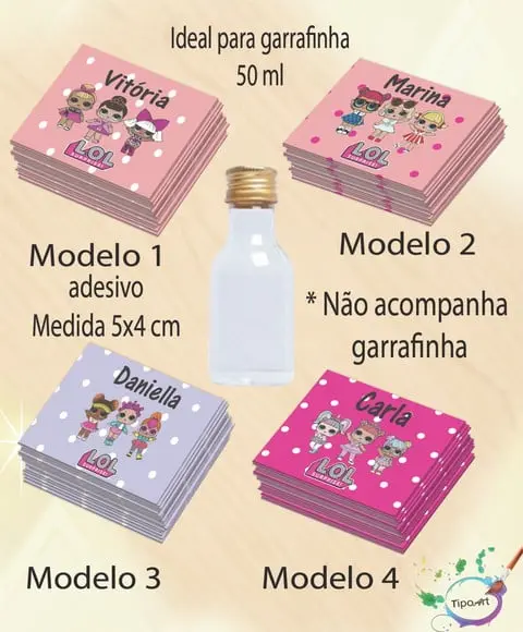 Adesivo Garrafinha-lol
