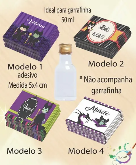 Adesivo Garrafinha-malévola