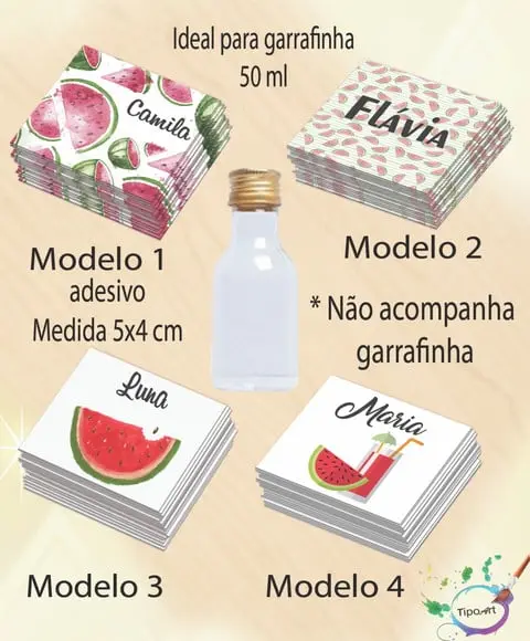 Adesivo Garrafinha-melancia