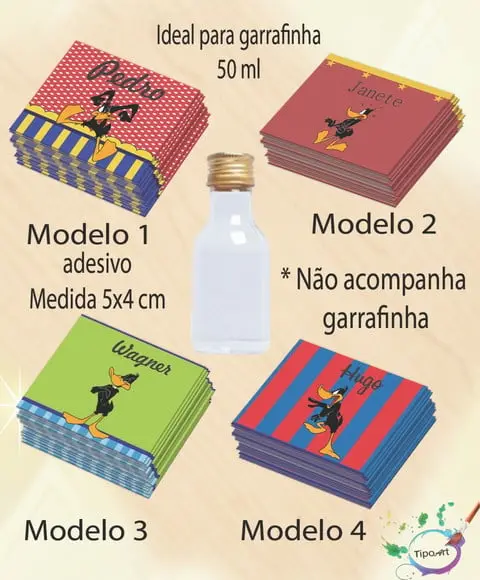 Adesivo Garrafinha-patolino