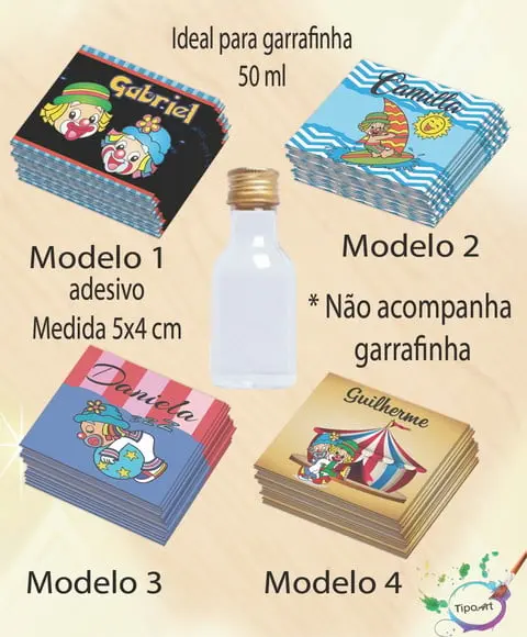 Adesivo Garrafinha-patatí Patatá