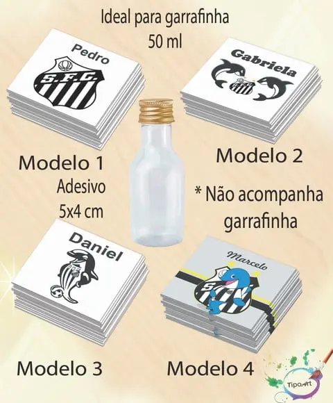 Adesivo Garrafinha-peixe
