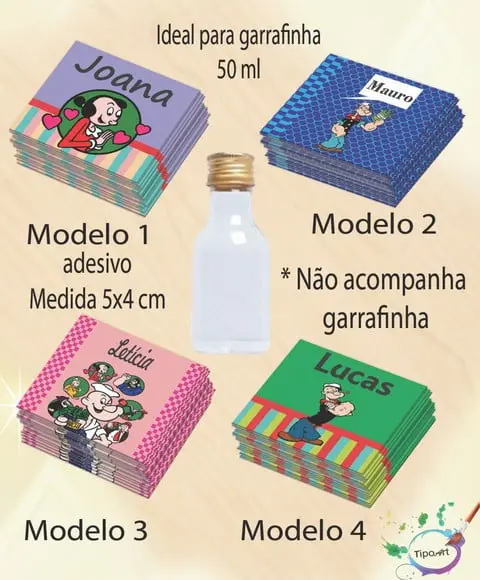 Adesivo Garrafinha-popai