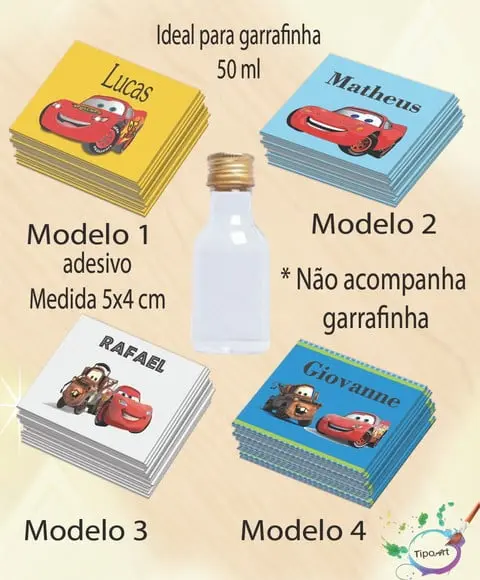 Adesivo Garrafinha-relâmpago