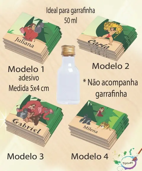 Adesivo Garrafinha-tarzan