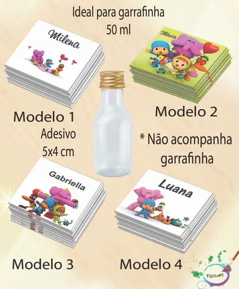 Adesivo Garrafinha-pocoyo