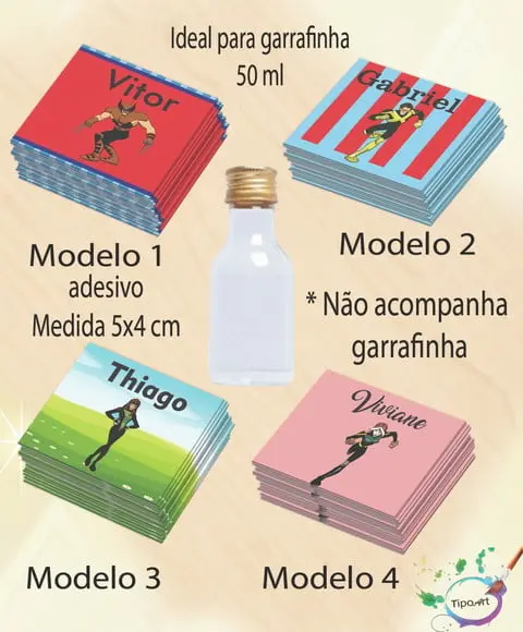 Adesivo Garrafinha-x Mens