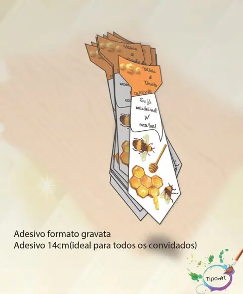Adesivo Gravata Personalizada Casamento