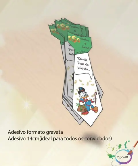 Adesivo Gravata Personalizada Casamento