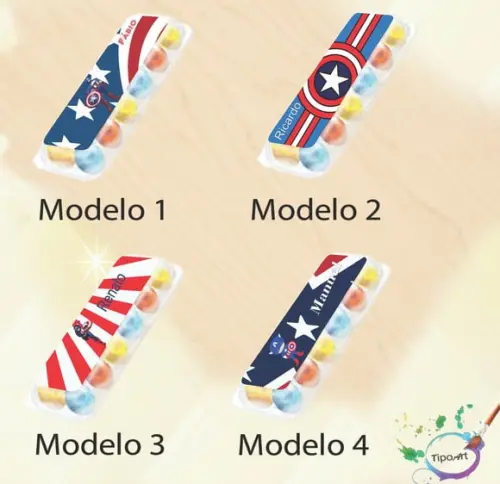 Adesivo Huevitos-capitão America