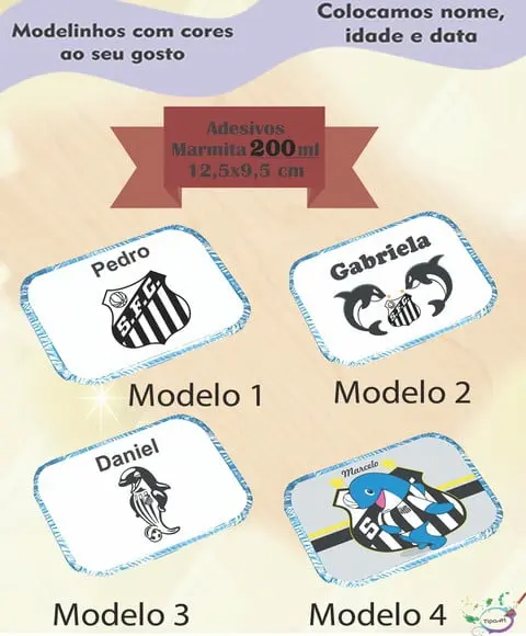 Adesivo Marmitinha 220 Ml- Peixe