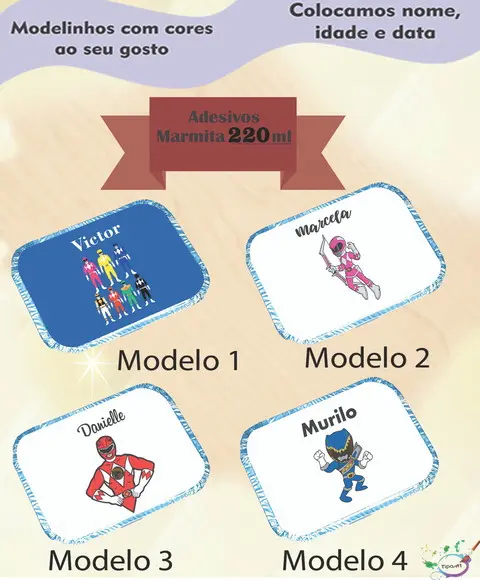 Adesivo Marmitinha 220 Ml-pawer Ranger