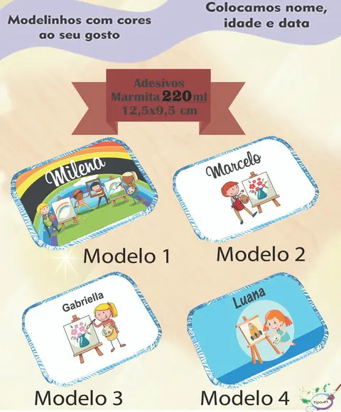 Adesivo Marmitinha 220 Ml-pintando o 7