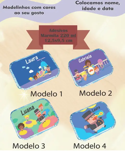 Adesivo Marmitinha 220 Ml-radio Bita
