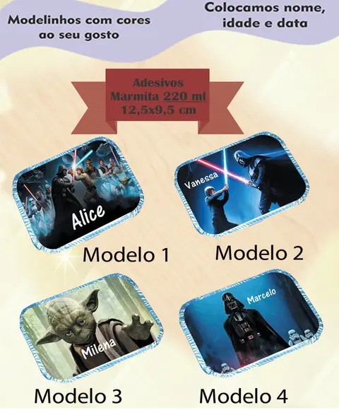 Adesivo Marmitinha 220 Ml-starwars