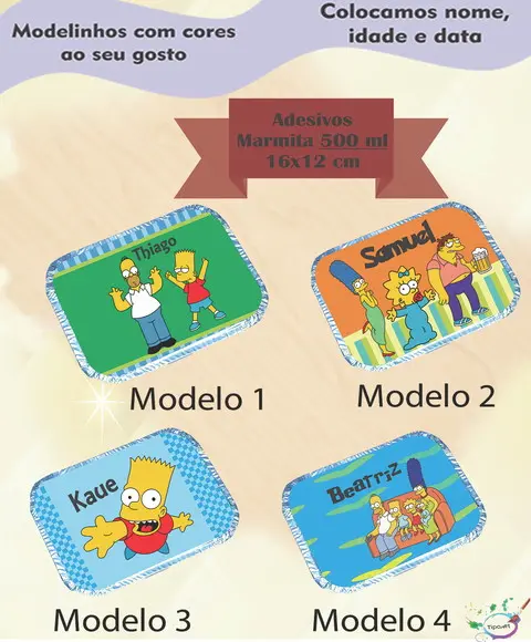 Adesivo Marmitinha 500 Ml-simpson