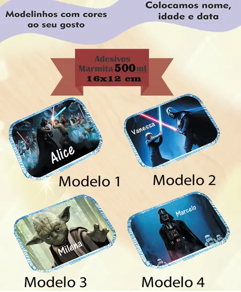 Adesivo Marmitinha 500 Ml-starwars