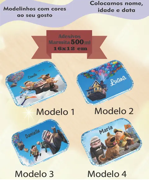 Adesivo Marmitinha 500 Ml-up Altas Aventuras