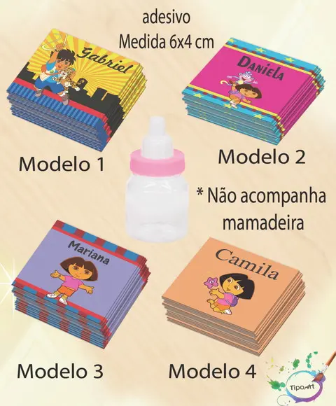 Adesivo Mini Mamadeira-dora