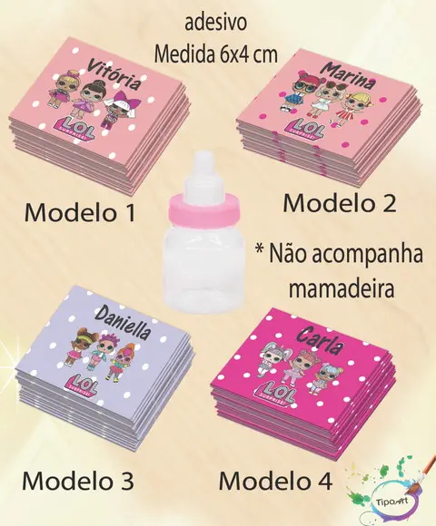 Adesivo Mini Mamadeira-lol