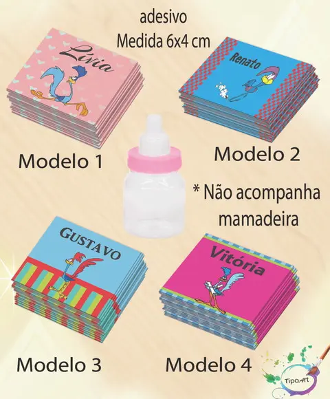 Adesivo Mini Mamadeira-papaleguas