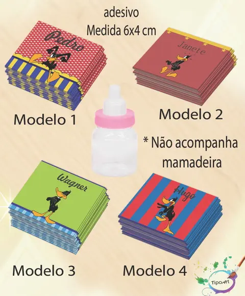Adesivo Mini Mamadeira-patolino