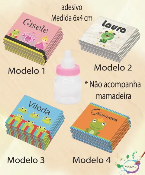 Adesivo Mini Mamadeira-sapinho